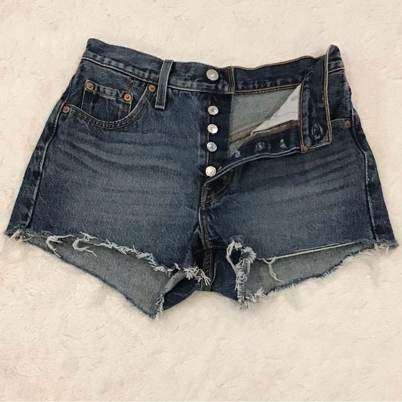 Levi’s 501 W25 (US 0/1) Denim Women’s Shorts High Rise Button Fly 56327-0417 - Picture 9 of 9